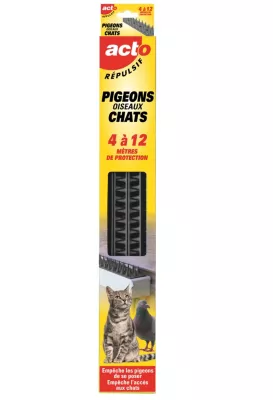 Répulsif grands picots pigeons et chats Acto