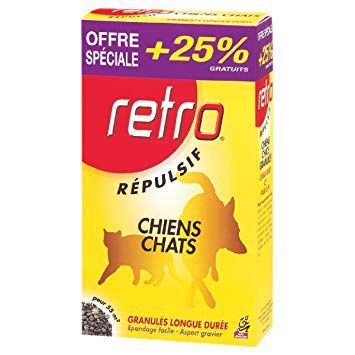 Répulsif chiens et chats Retro 400g + 25% gratuit