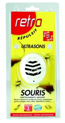 Répulsif à ultrasons souris et rampants Rétro