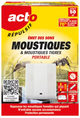 Retro répulsif Ultrasons anti moustiques