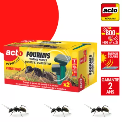 Lot 2 appareils répulsif ultrason fourmis vert Acto