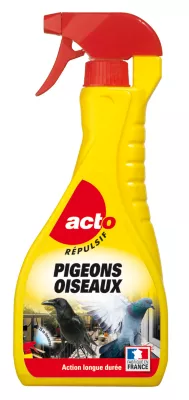 Répulsif pigeons et oiseaux pulvérisateur Acto 750ml