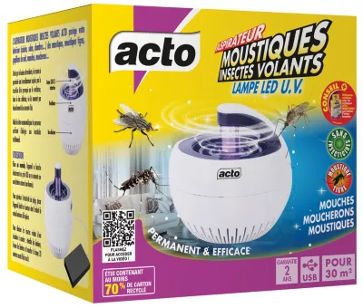 Aspirateur moustiques à LED UV protection silencieuse