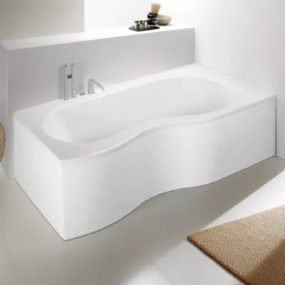 Tablier de baignoire frontal blanc 180 x 90 cm pour baignoire Folk, Valentin