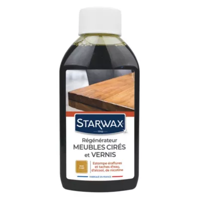 Régénérateur meubles cirés ou vernis bois clair Starwax 200ml