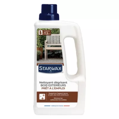 Nettoyant dégrisant teck et bois exotiques Starwax 1L