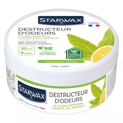 Destructeur d'odeurs verveine citronnée 300g Starwax