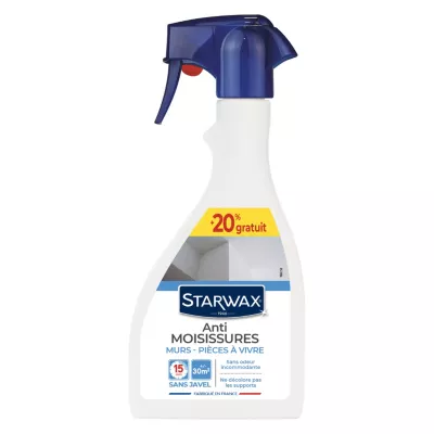 Anti-moisissures murs et pièces à vivre Starwax 500ml +20% gratuit
