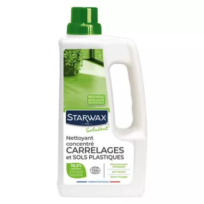 Nettoyant concentré carrelages et sols plastiques SoluVert Starwax 1L