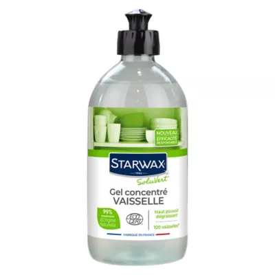 Liquide vaisselle gel concentré SoluVert Starwax 0,5L