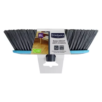 Balai sol intérieur bords droits antichocs Starwax