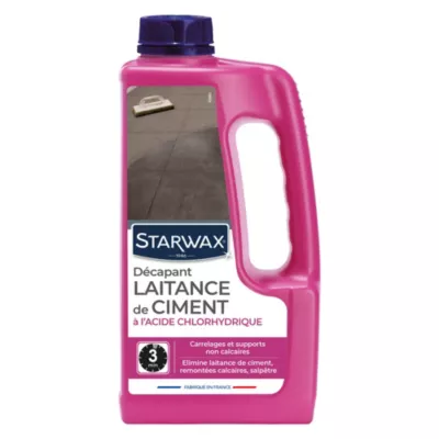 Décapant laitance de ciment carrelages Starwax 1L