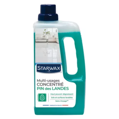 Nettoyant assainissant multi-usages senteur pin des landes Starwax 1L
