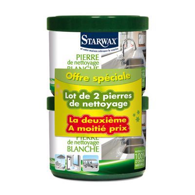 Pierre de nettoyage blanche Starwax 375GR vendu par 2 pièces