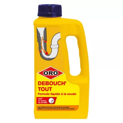 Débouch'tout Liquide à la soude 1L Oro