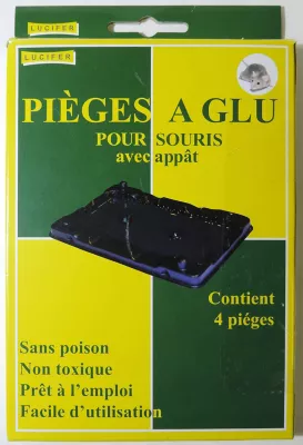 Boîte de 4 pièges à glu pour souris