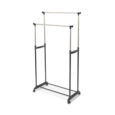 Portant double avec roues l. 78 x H. 165 x P. 42 cm