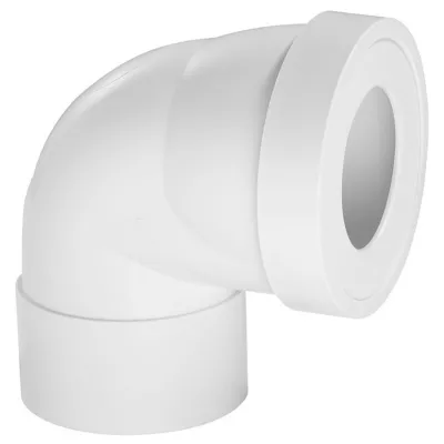 Image principale de Pipe d'évacuation WC courte coudée femelle 90°