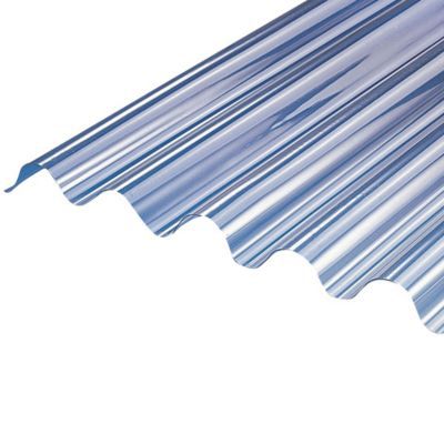 Plaque polyester Eco petites ondes translucide - 200 x 92 cm (vendue à la plaque)