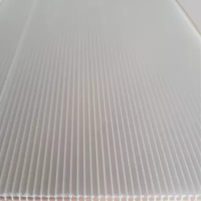 Plaque de polypropylène alvéolaire neutre 1x0.5m ep 2.5mm