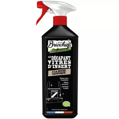 Décapant vitres d'insert à la soude caustique Ecocert 1L Briochin professionnel
