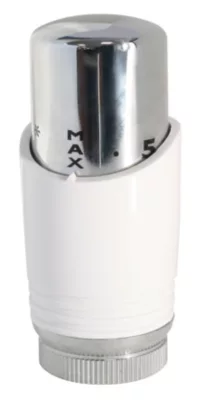 Tête thermostatique "Déco" blanche à dilatation de liquide Somatherm for you