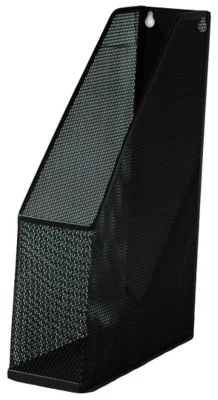 Range-revues en métal Mesh coloris noir