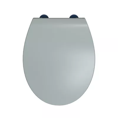 Abattant WC gris clair brillant Slim Bemis