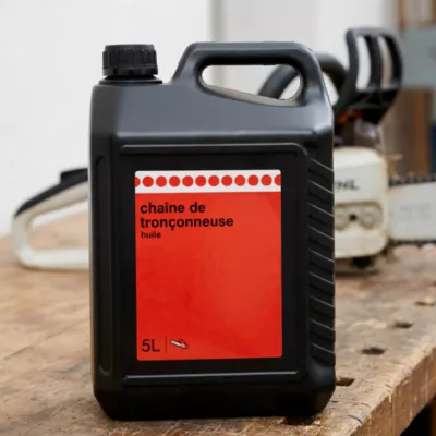 Bidon d'huile pour chaîne de tronçonneuse 5L
