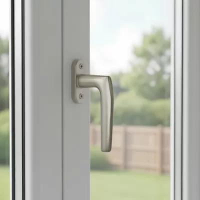 Crémone fenêtre 1/2 baton aluminium doré mat