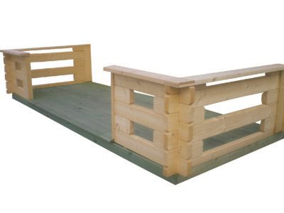 Terrasse pour abri de jardin bois Luoman Lahti