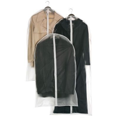 Lot de 3 housses vêtements blanches Snow