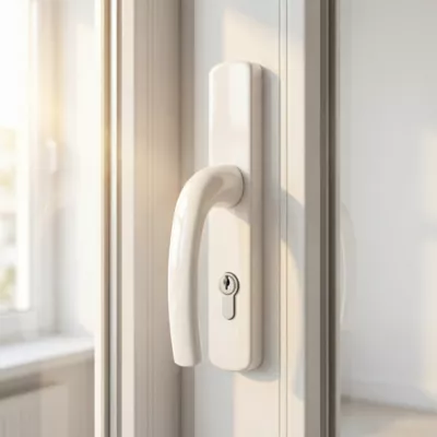 Poignée porte PVC Servicio blanc Geom