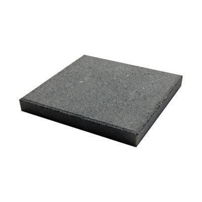 Chapeau de pilier plat 25 x 25 cm noir