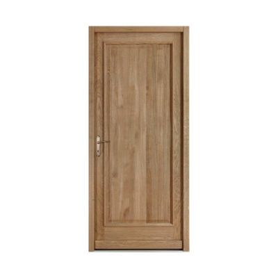 Porte d'entrée bois chêne Omi 90 x h.215 cm poussant gauche