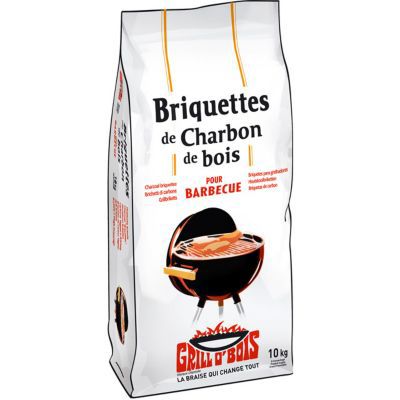 Briquettes de charbon bois GRILL O’BOIS 10kg