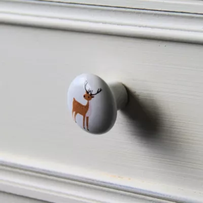 Lot 4 boutons de meuble enfant Biche Chrisligne Ø32 mm