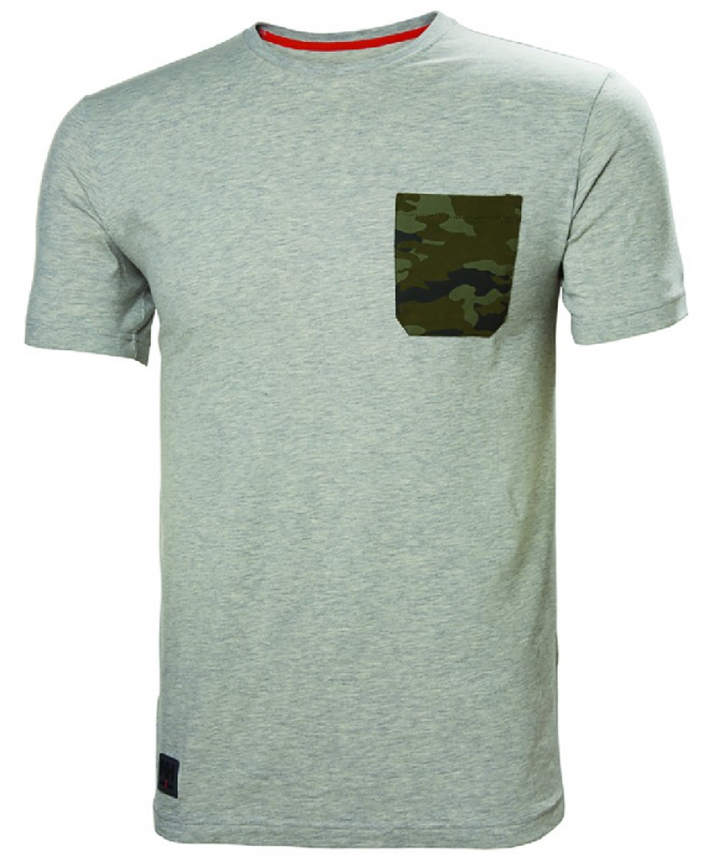T-SHIRT KENSINGT GRIS/CAMO M