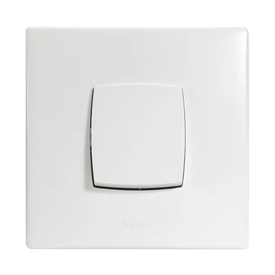 Interrupteur lumineux Blanc Neptune