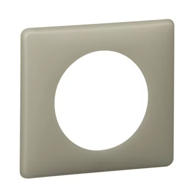 Plaque de finition 1 poste Legrand Céliane 0 988 44 coloris poudré argile l.90 x P.8,5 x H.82 mm