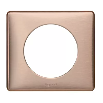 Plaque de finition simple Legrand Céliane Métal Copper