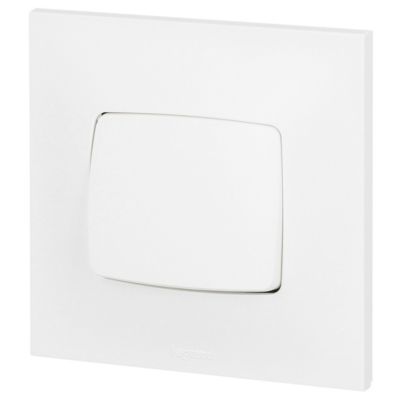 Image principale de Poussoir Legrand Neptune plastique blanc
