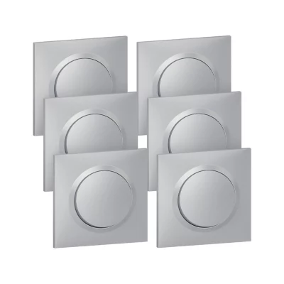 Image principale de Va et vient Legrand Dooxie aluminium, lot de 6