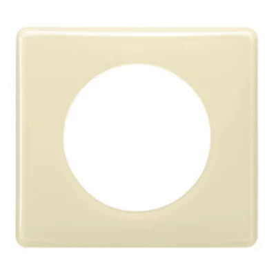 Plaque de finition 1 poste Legrand Céliane 0 988 20 coloris ivoire l.90 x P.8,5 x H.82 mm