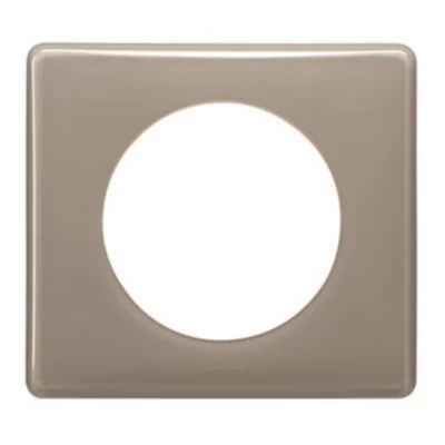 Plaque de finition 1 poste Legrand Céliane 0 988 23 coloris laqué galet l.90 x P.8,5 x H.82 mm