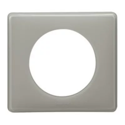 Plaque de finition 1 poste Legrand Céliane 0 988 59 coloris laqué gris perle l.90 x P.8,5 x H.82 mm