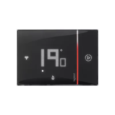 Thermostat d'ambiance connecté Smarther with Netatmo Legrand noir