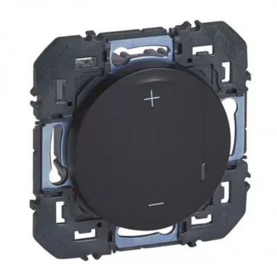 Variateur de lumière noir 2 fils 125W Dooxie Legrand