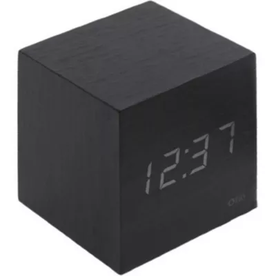Thermomètre cube finition effet ébène