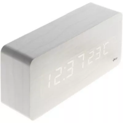 Thermomètre lingot finition blanc en plastique